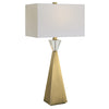 Uttermost Arete Modern Brass Table Lamp
