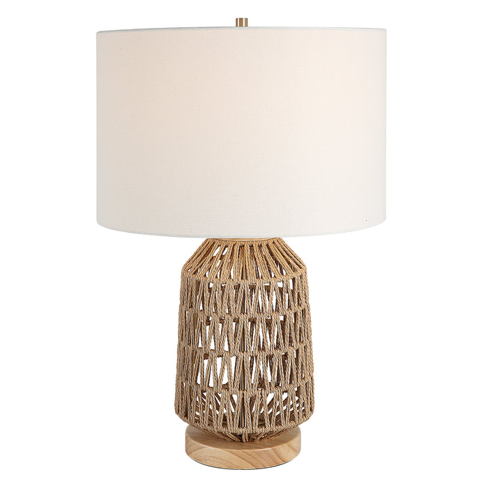 Modern Accents Woven Rope Casual Table Lamp