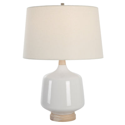 Uttermost Opal Gloss White Table Lamp