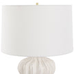 Uttermost Wrenley Ridged White Table Lamp