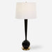 Uttermost Brielle Polished Black Table Lamp