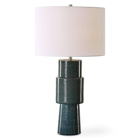 Modern Accents Teal Ceramic Table Lamp