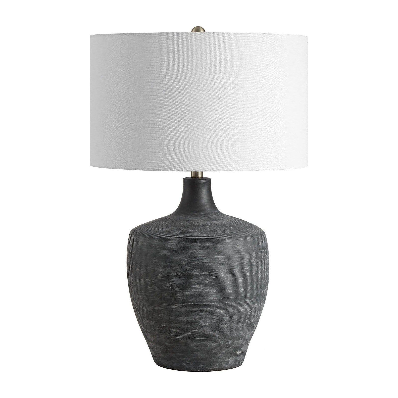 Uttermost Graphite Ribbed Table Lamp