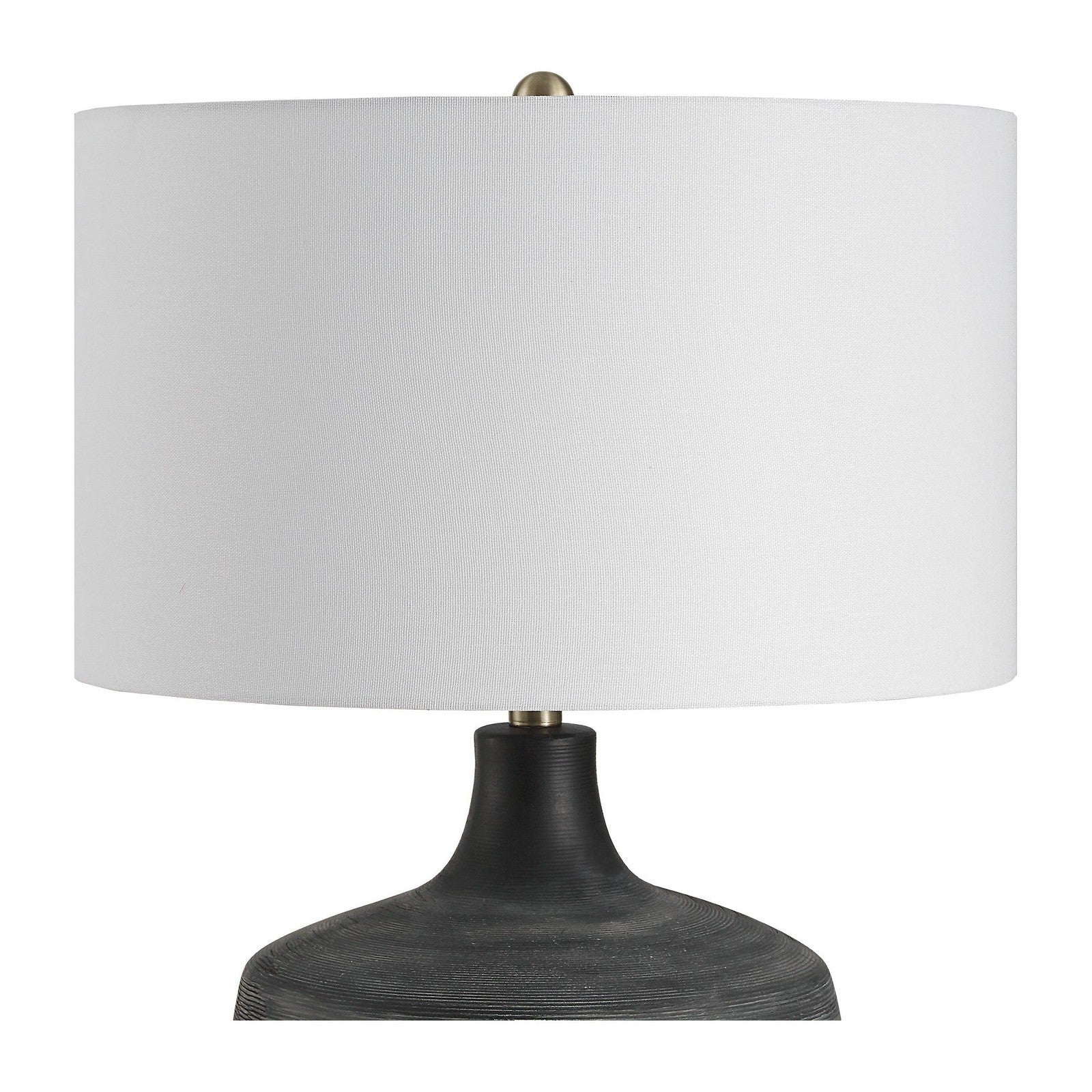 Uttermost Graphite Ribbed Table Lamp