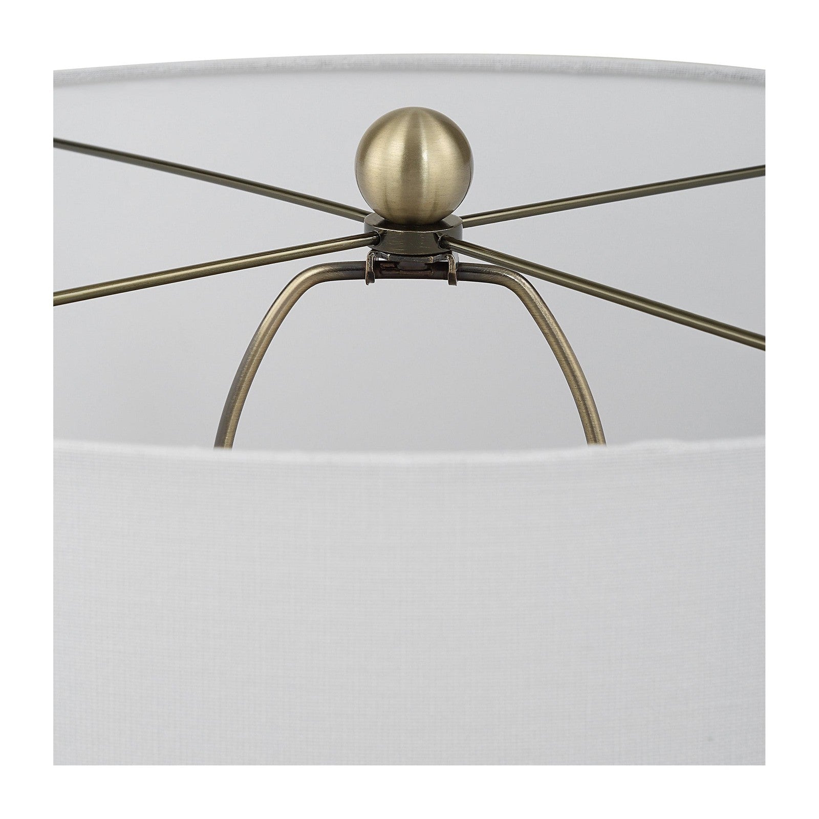 Uttermost Graphite Ribbed Table Lamp