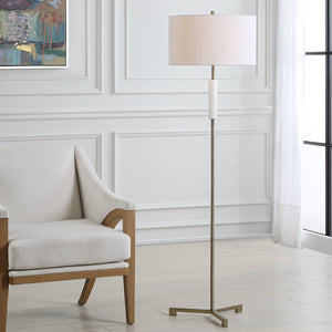 Modern Accents Round Drum Hardback Shade Floor Lamp