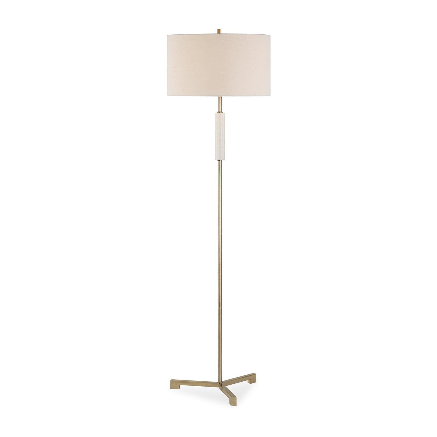 Modern Accents Round Drum Hardback Shade Floor Lamp