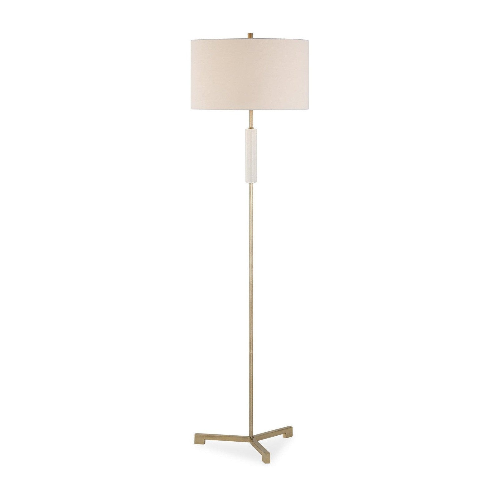 Modern Accents Round Drum Hardback Shade Floor Lamp