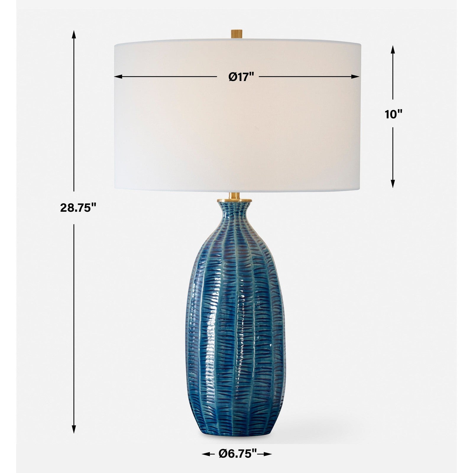 Uttermost Bixby Blue Table Lamp
