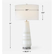 Uttermost Santino Crackled Ivory Table Lamp