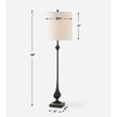 Uttermost Hightower Black Buffet Lamp