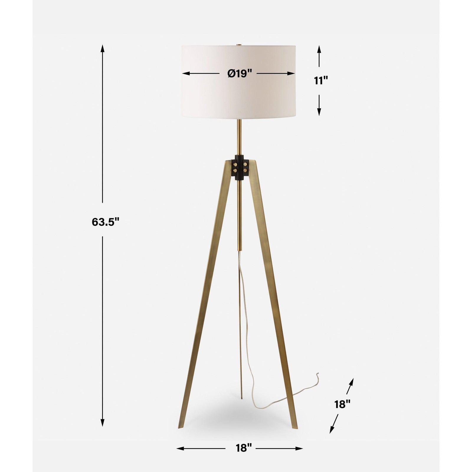 Uttermost Anchorage Tri-pod Floor Lamp