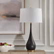 Uttermost Nocturnal Black Table Lamp