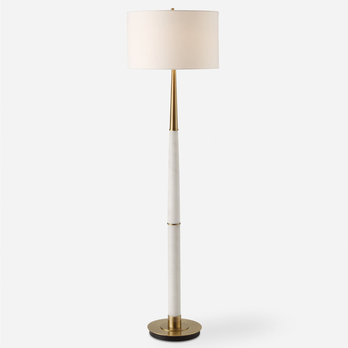 Uttermost Faro White Marble Floor Lamp — Grayson Living