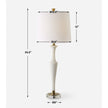 Uttermost Colette White Stone Table Lamp