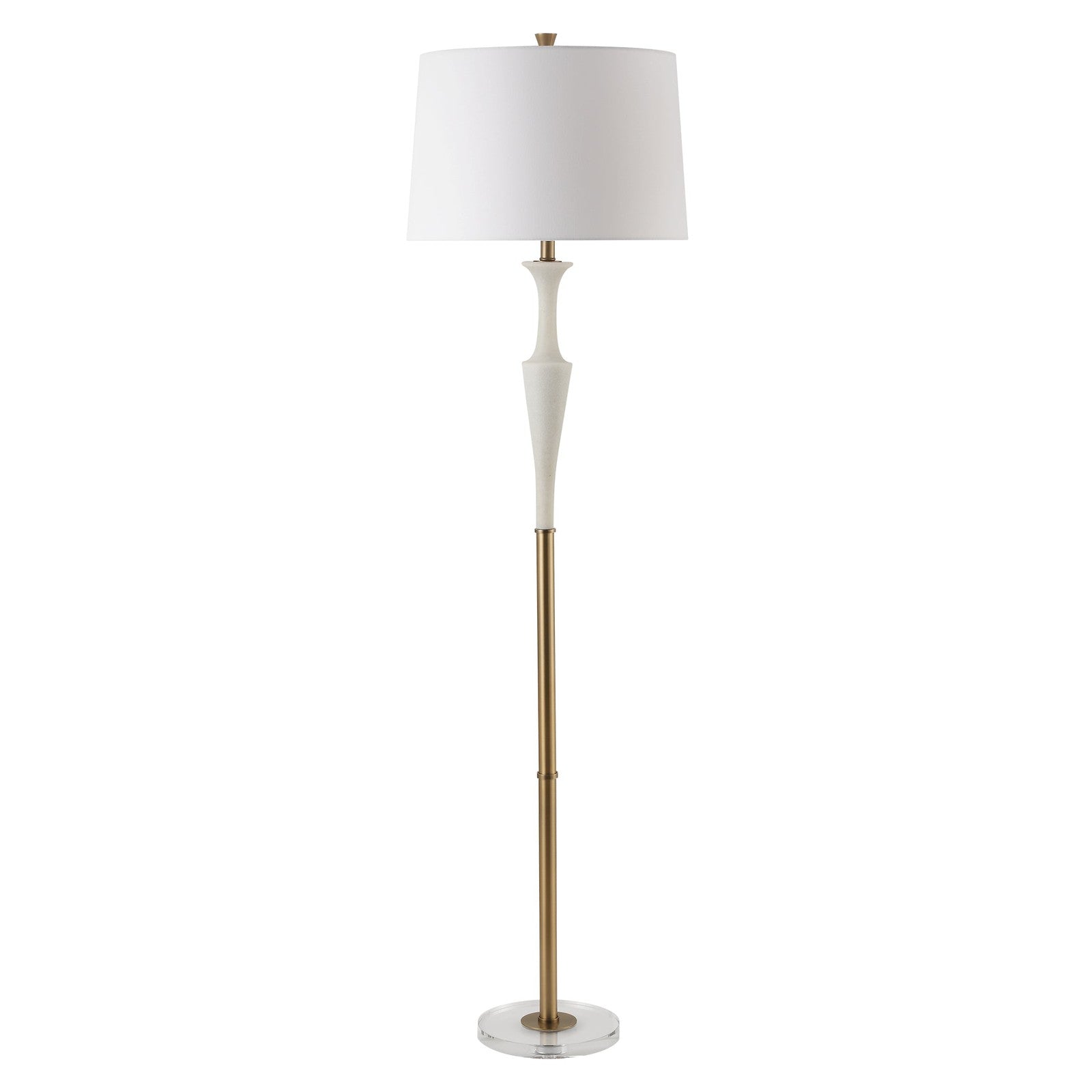 Uttermost Colette White Stone Floor Lamp