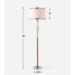 Uttermost Colette White Stone Floor Lamp