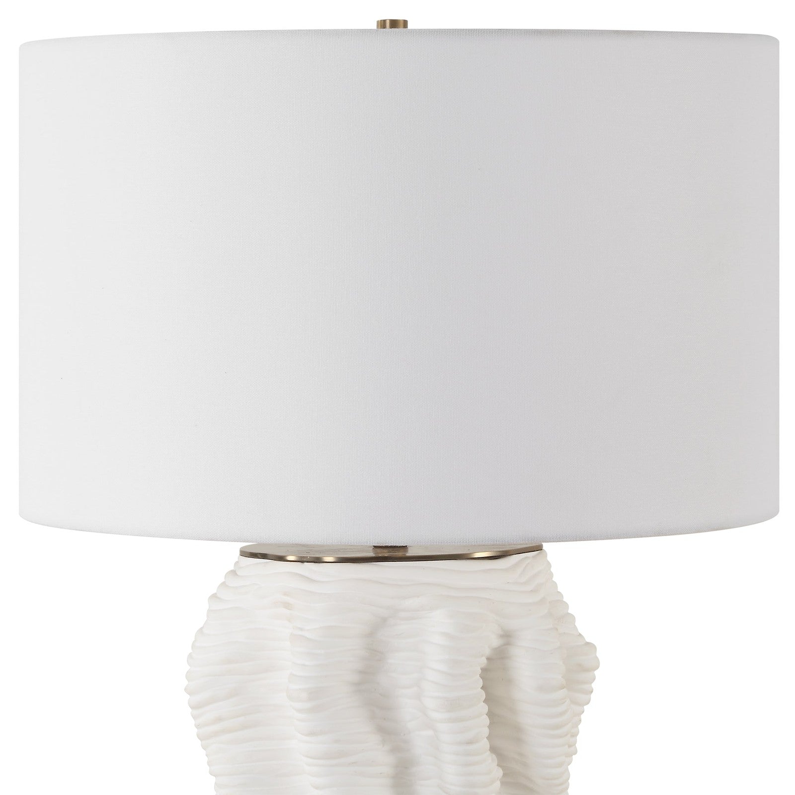 Uttermost Stratified White Table Lamp