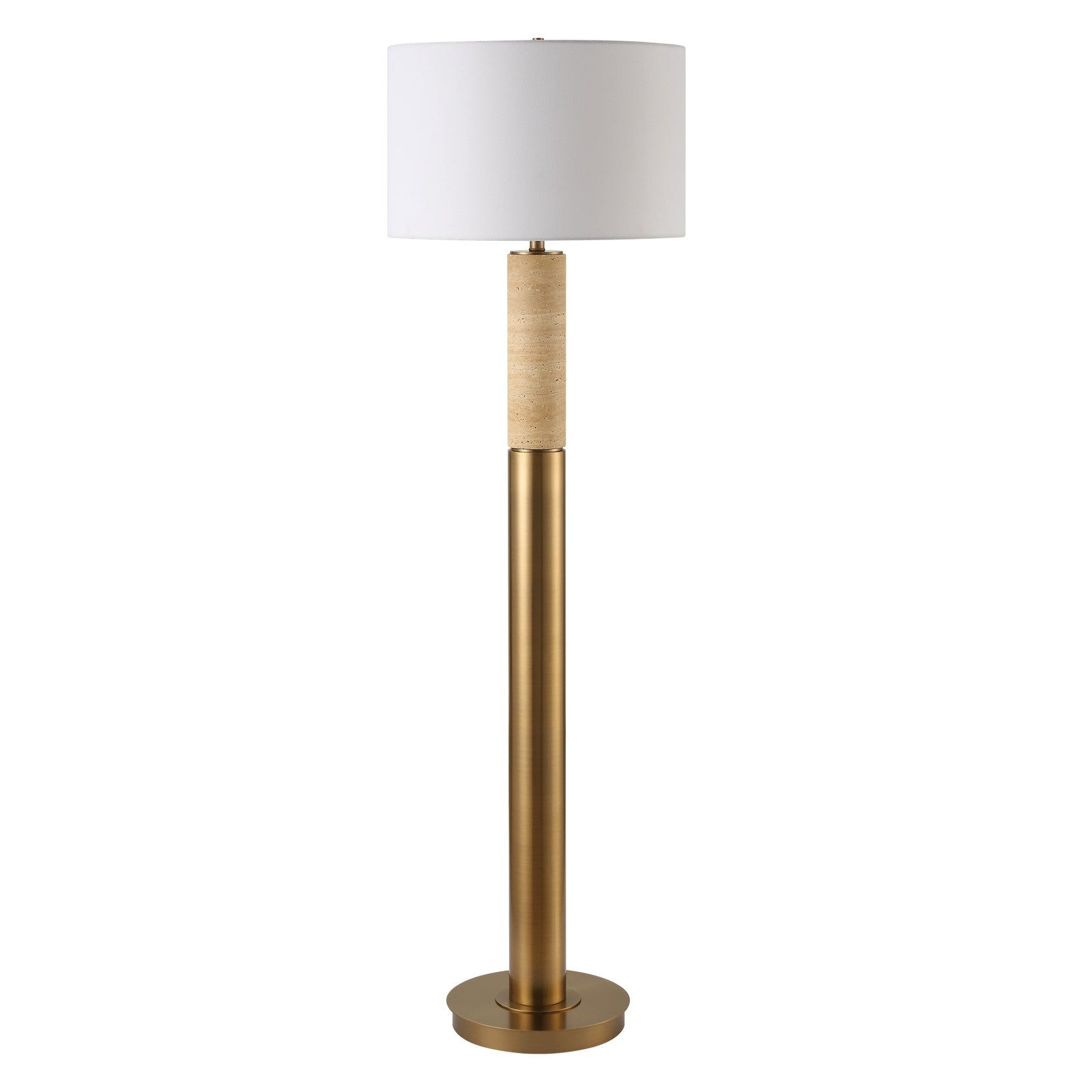 Uttermost Knox Travertine Floor Lamp