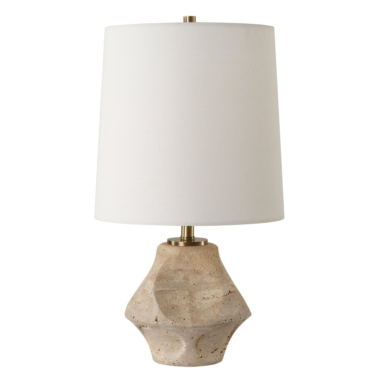 Uttermost Indent Travertine Accent Lamp