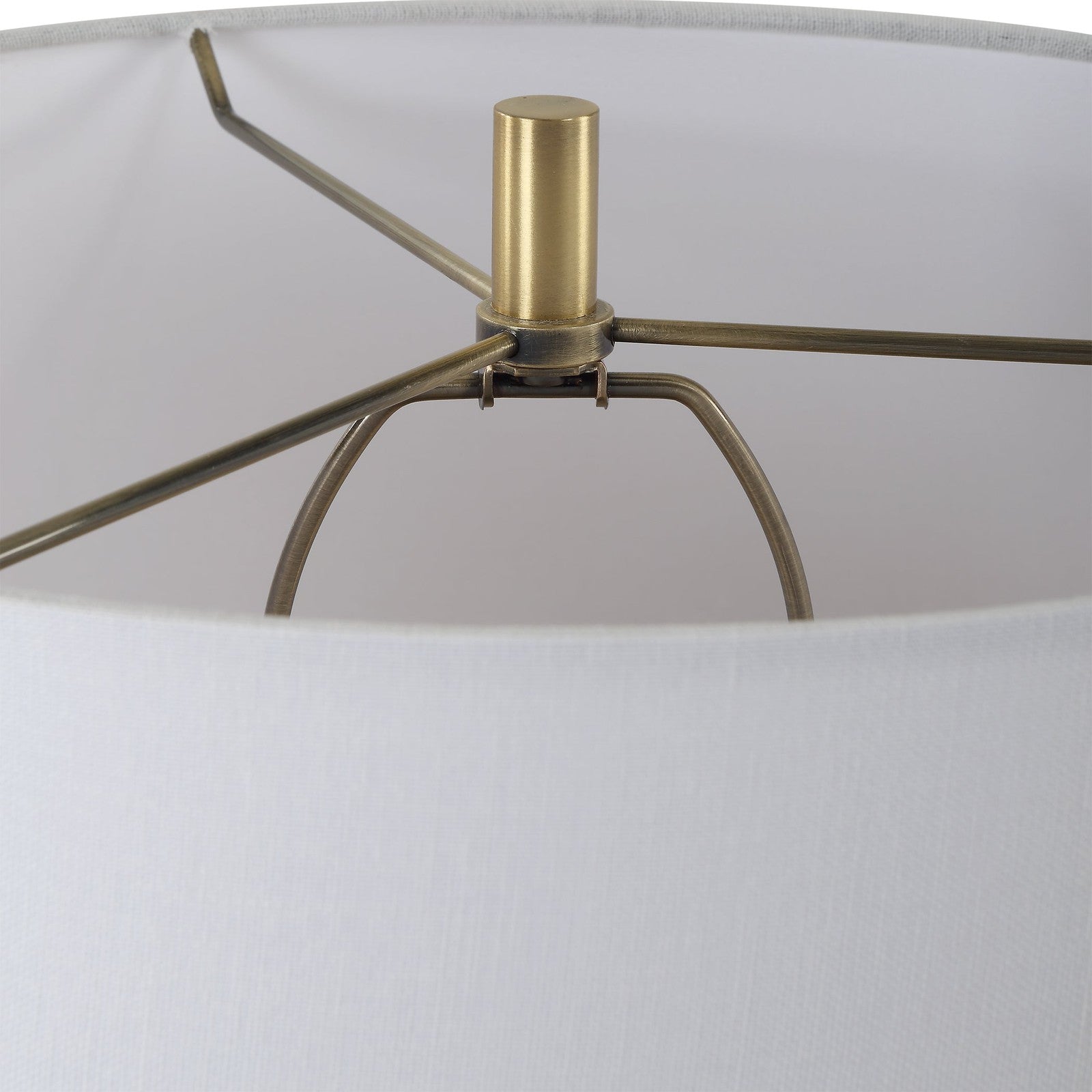 Uttermost Meltdown Ivory Teal Table Lamp