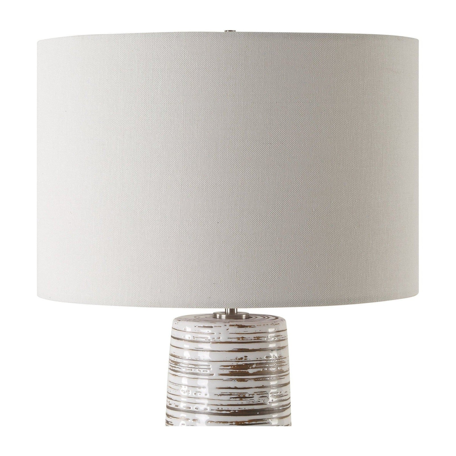 Uttermost Haven White Glaze Table Lamp