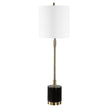 Modern Accents Round Black Marble Base Buffet Lamp