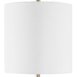 Modern Accents Round Black Marble Base Buffet Lamp