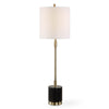 Modern Accents Round Black Marble Base Buffet Lamp