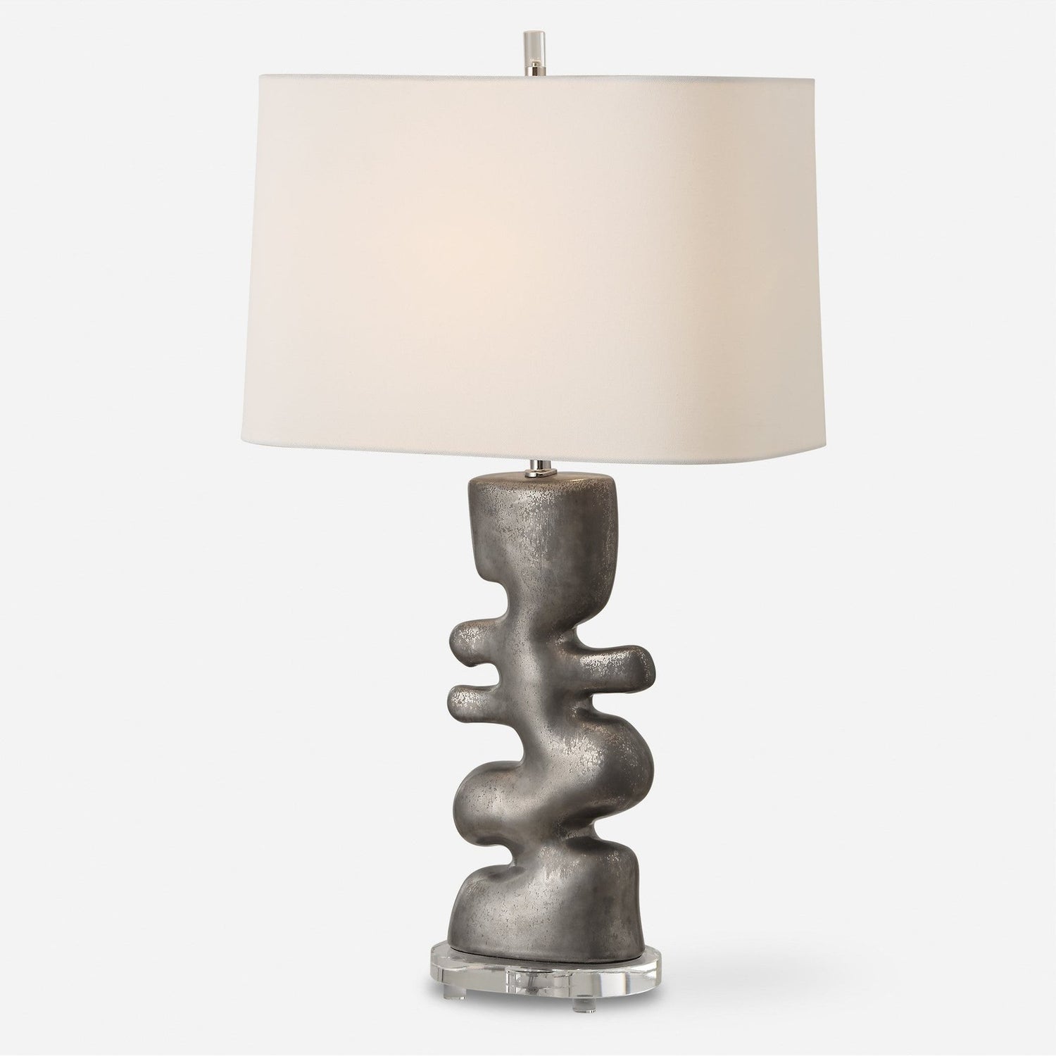 Uttermost Free Flowing Nickel Table Lamp