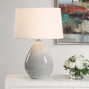 Uttermost Moray Gray Glaze Table Lamp