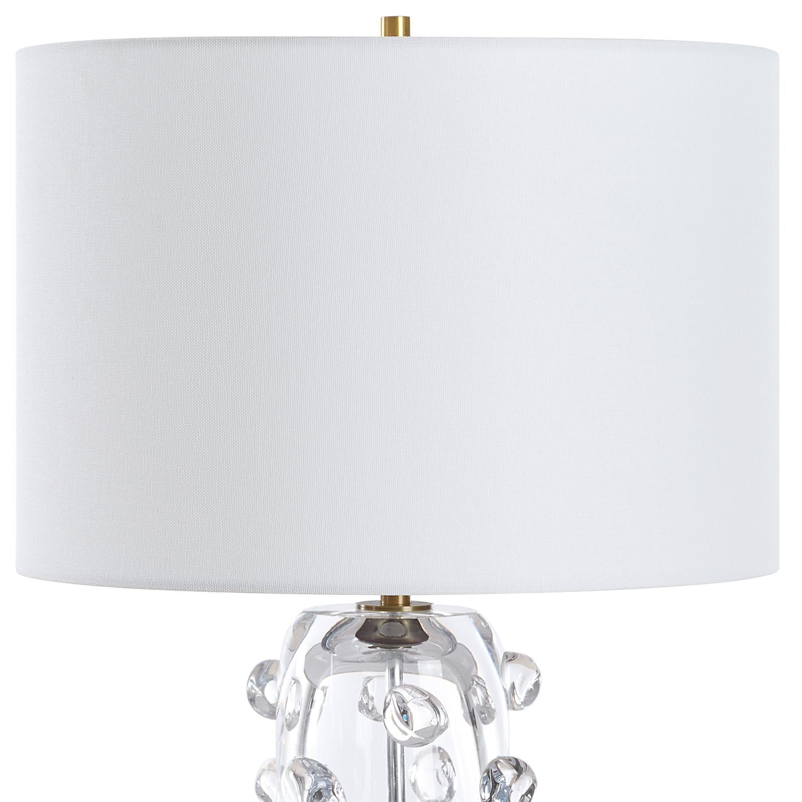Uttermost Aura Clear Glass Table Lamp