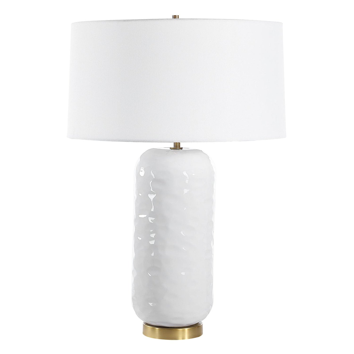 Uttermost Io White Glaze Table Lamp