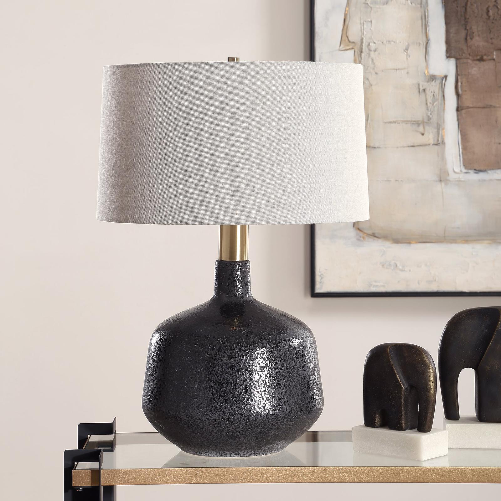 Uttermost Flagan Mottled Gloss Table Lamp