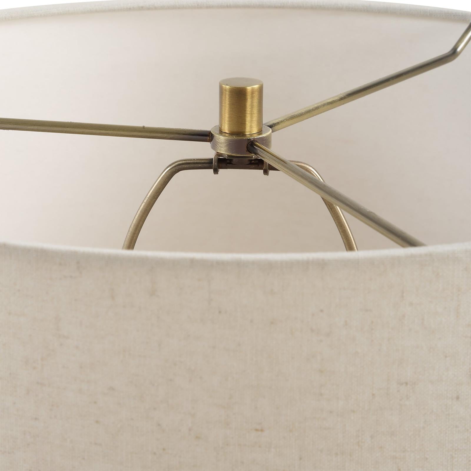Uttermost Hemisphere Travertine Table Lamp