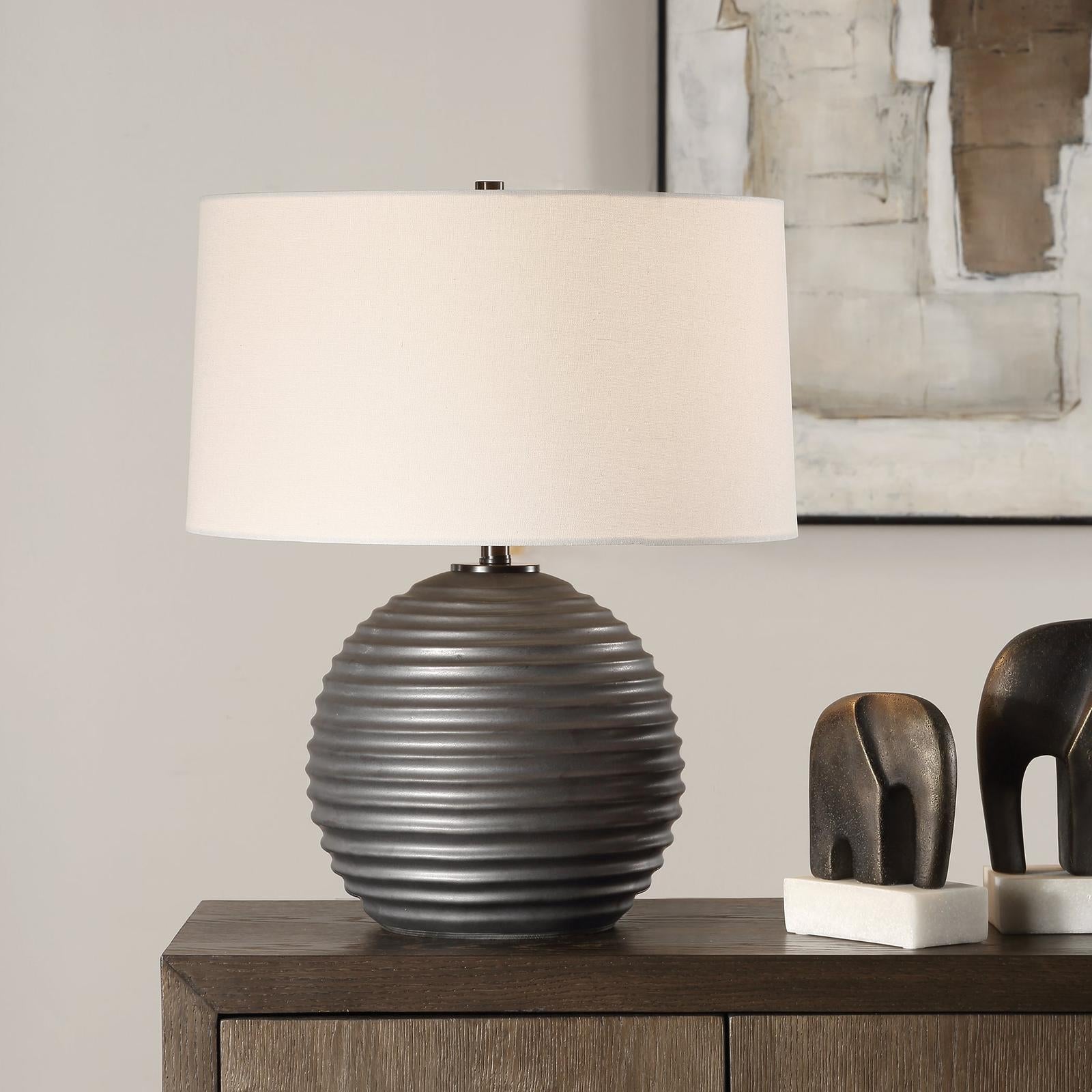 Uttermost Chelsom Ribbed Table Lamp