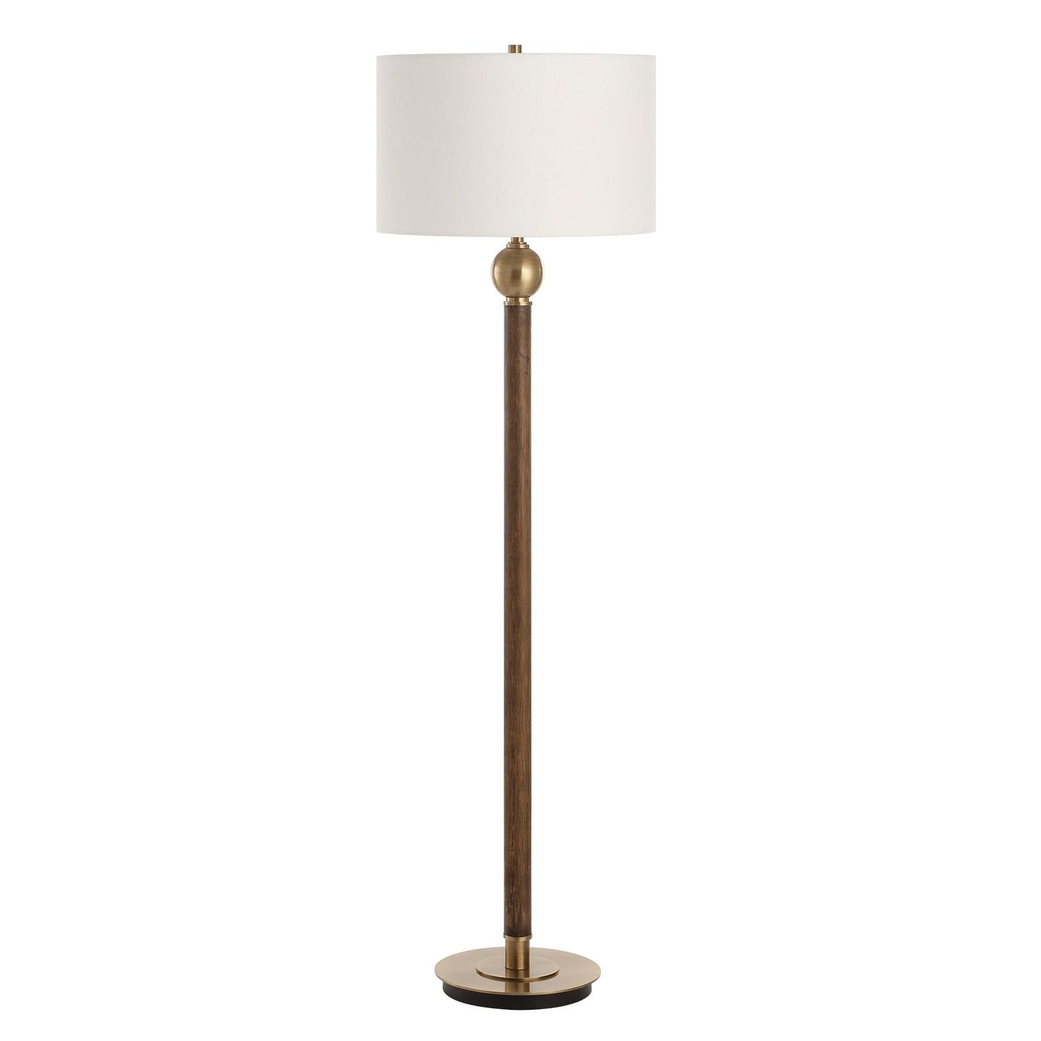 Uttermost Keros Dark Oak Floor Lamp