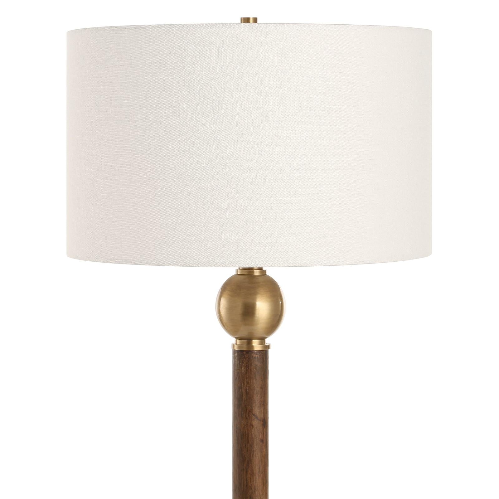 Uttermost Keros Dark Oak Floor Lamp