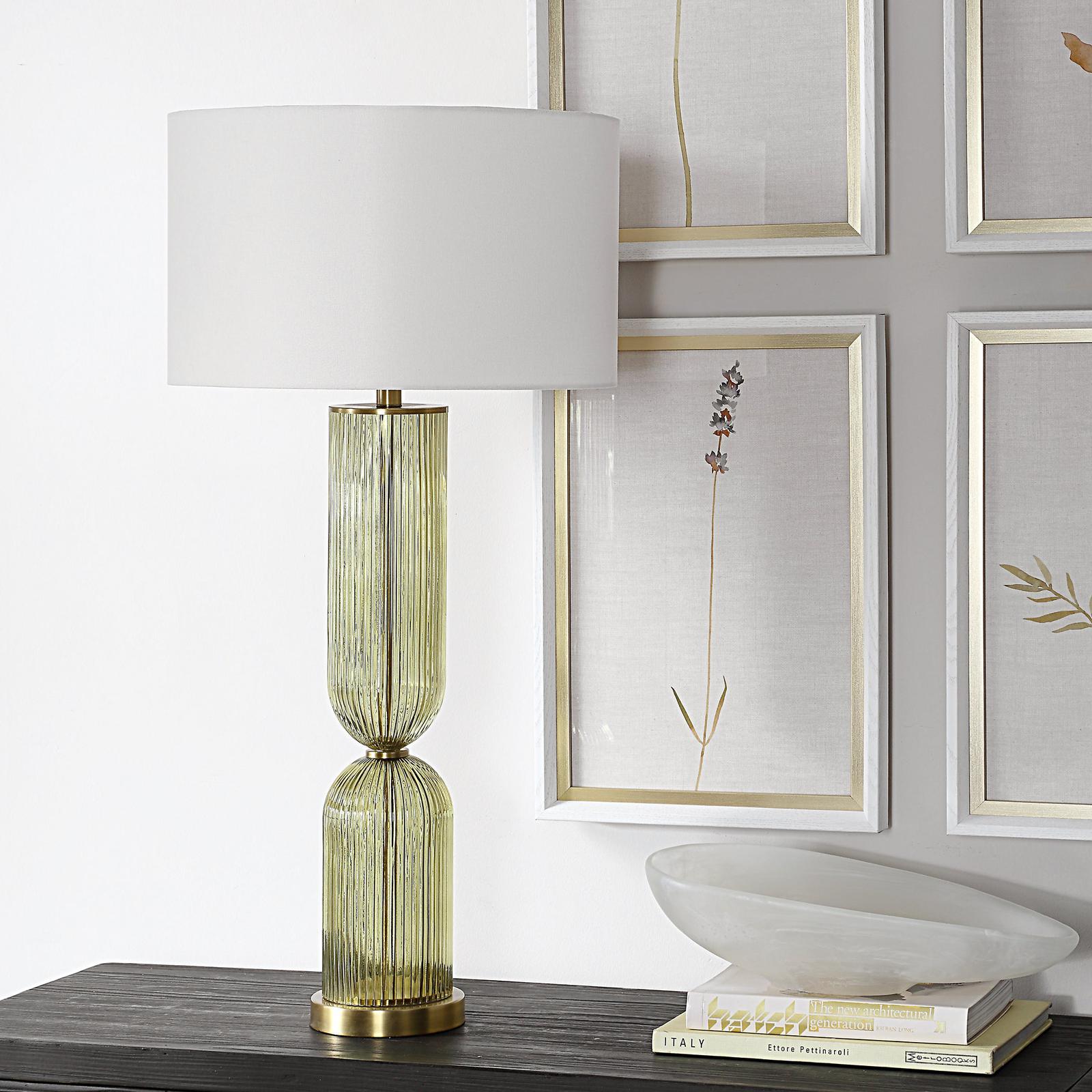 Uttermost Mirah Olive Glass Table Lamp