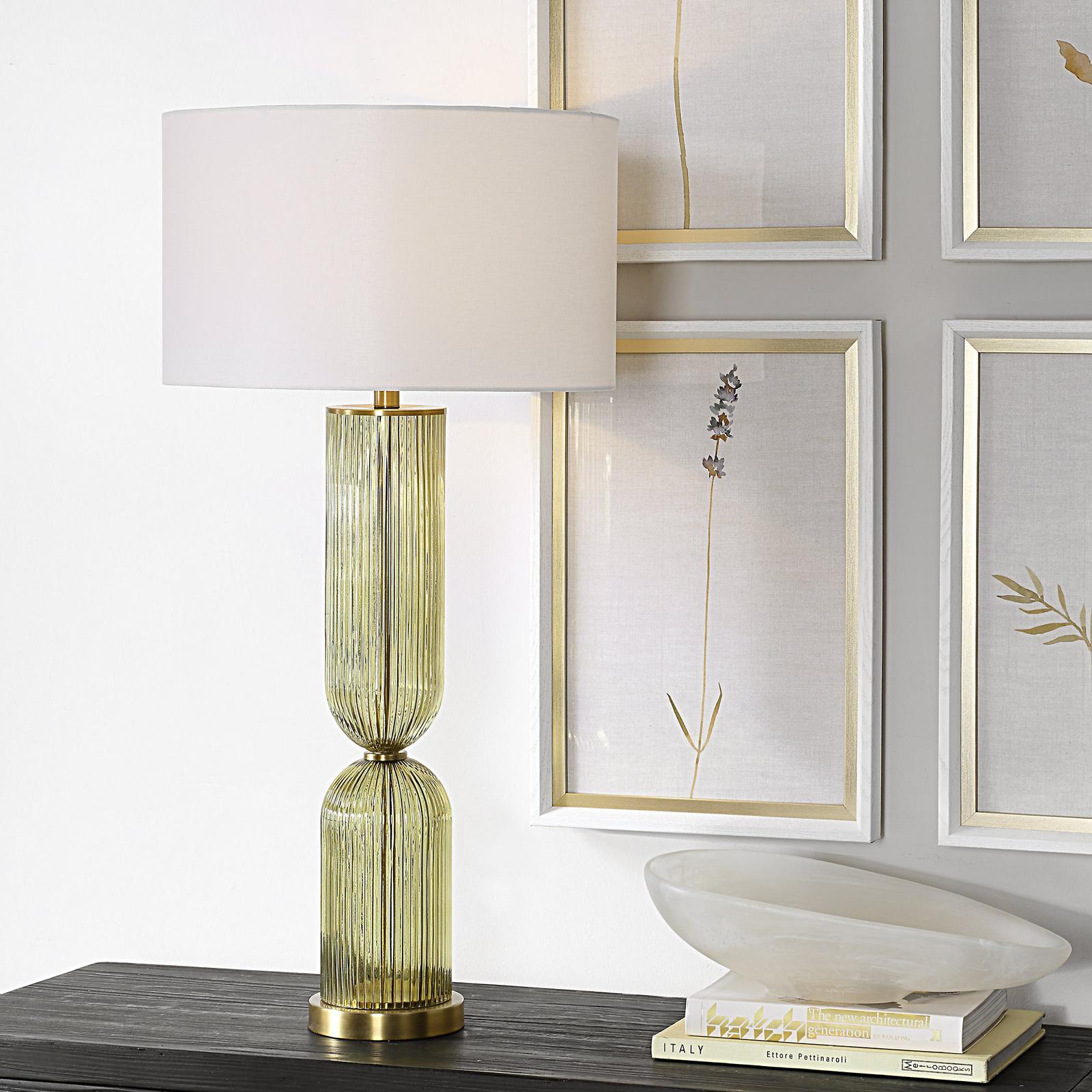 Uttermost Mirah Olive Glass Table Lamp