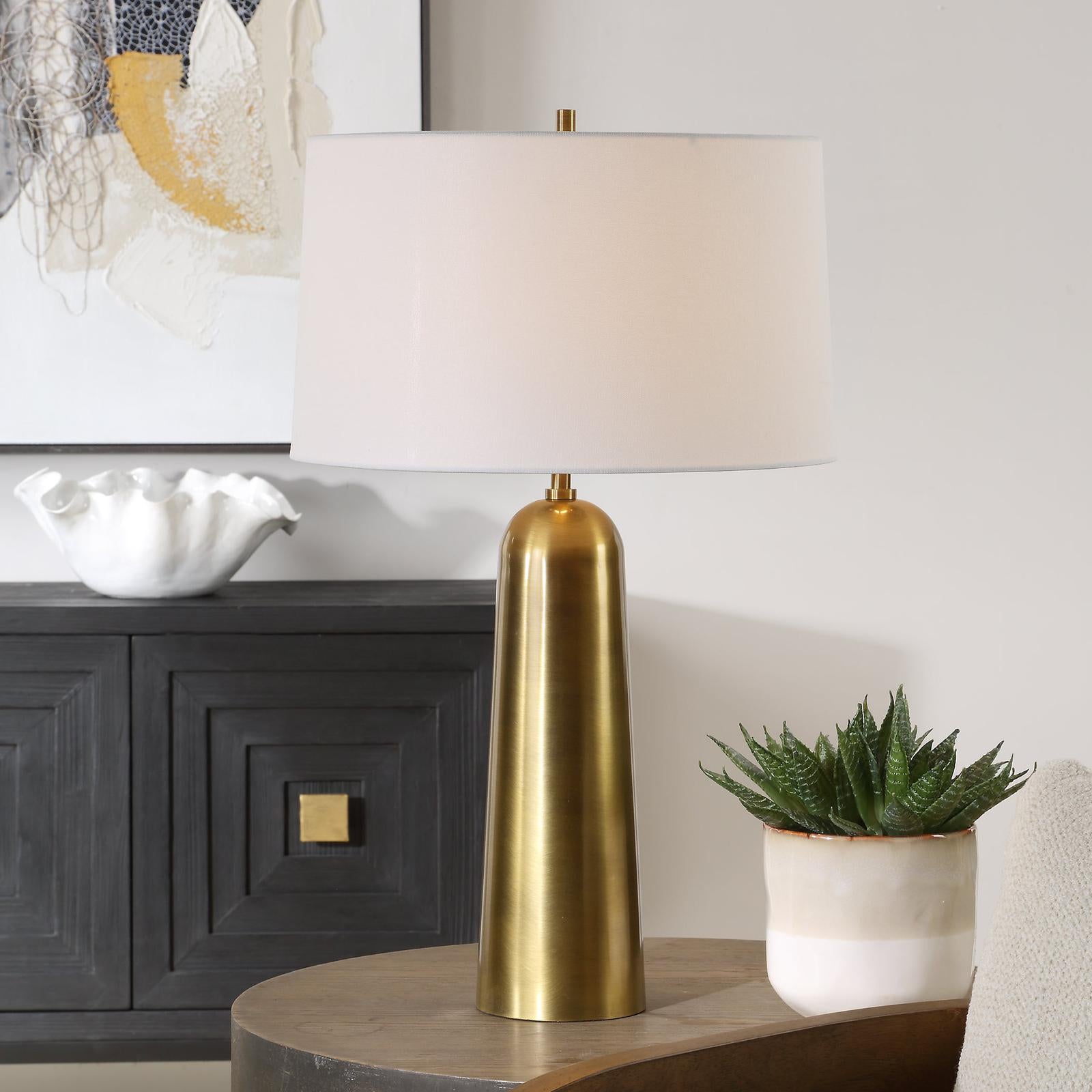 Uttermost Flinchem Brass Table Lamp