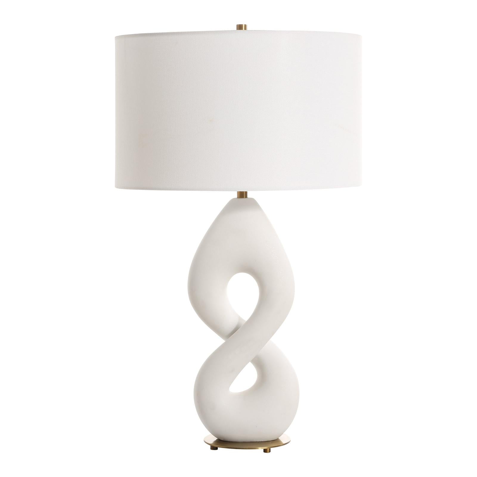 Uttermost Meridian Ivory Stone Table Lamp