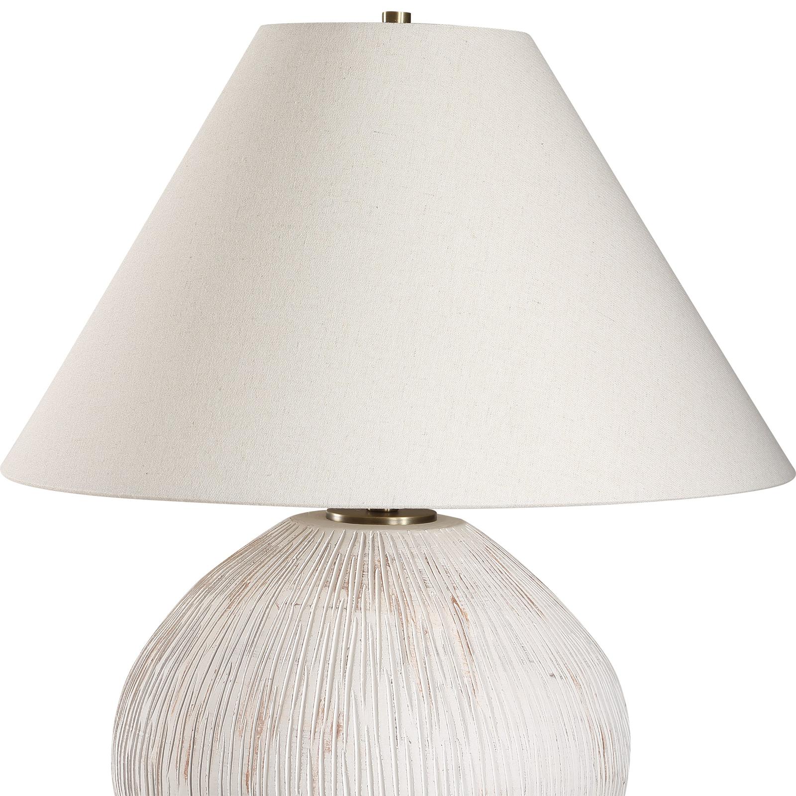Uttermost Meryl Aged White Table Lamp
