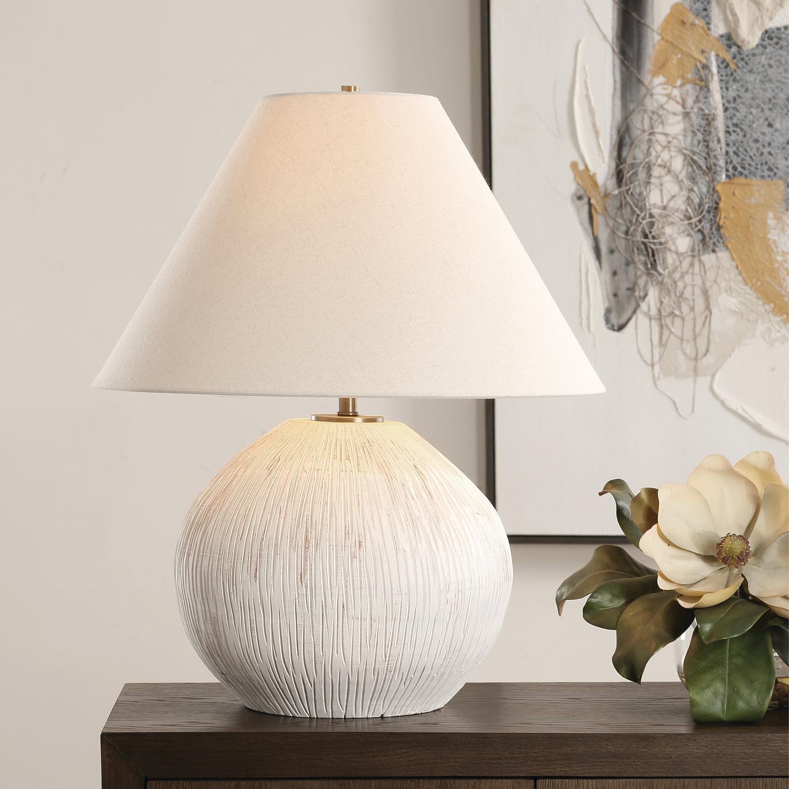 Uttermost Meryl Aged White Table Lamp