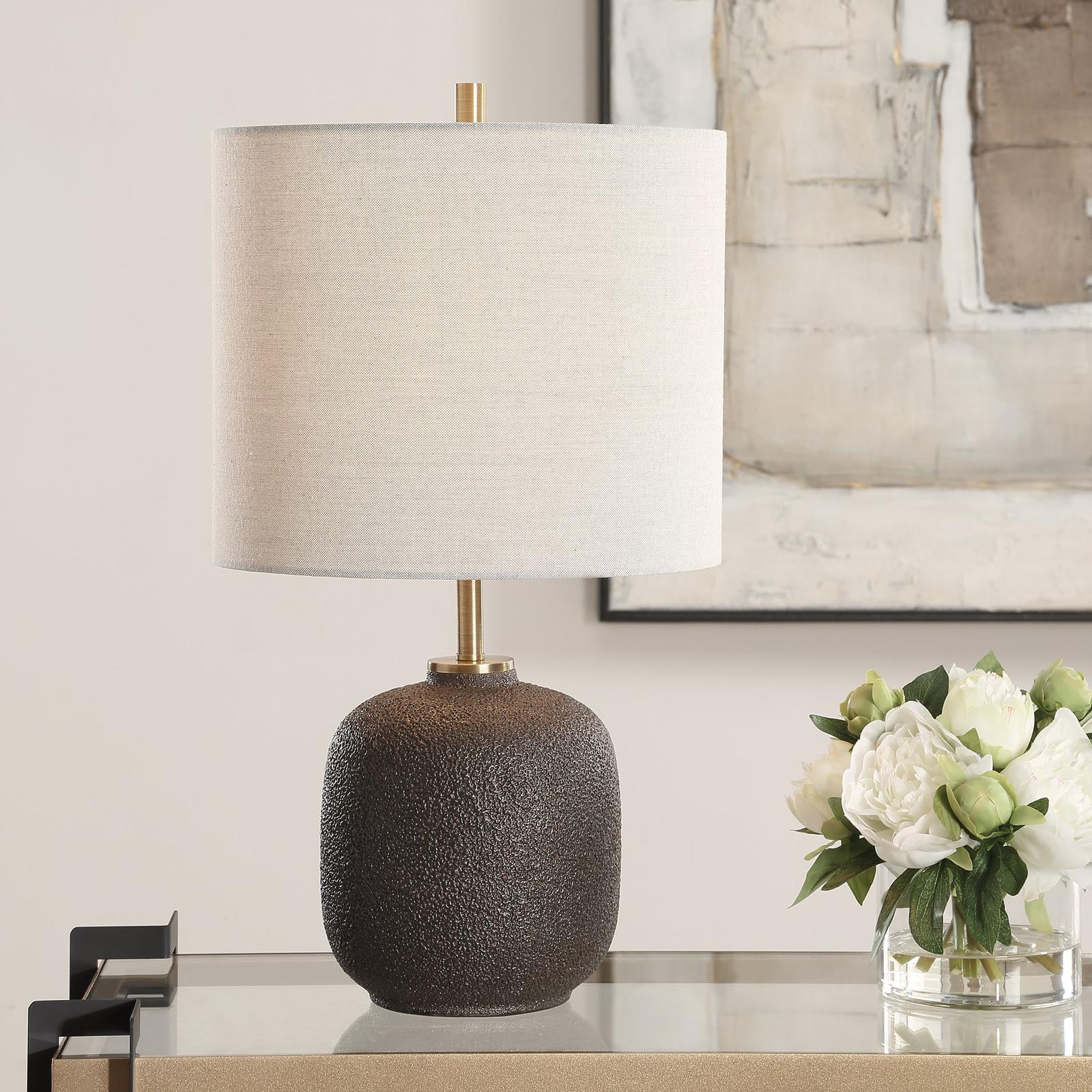 Uttermost Blacktop Textured Buffet Lamp