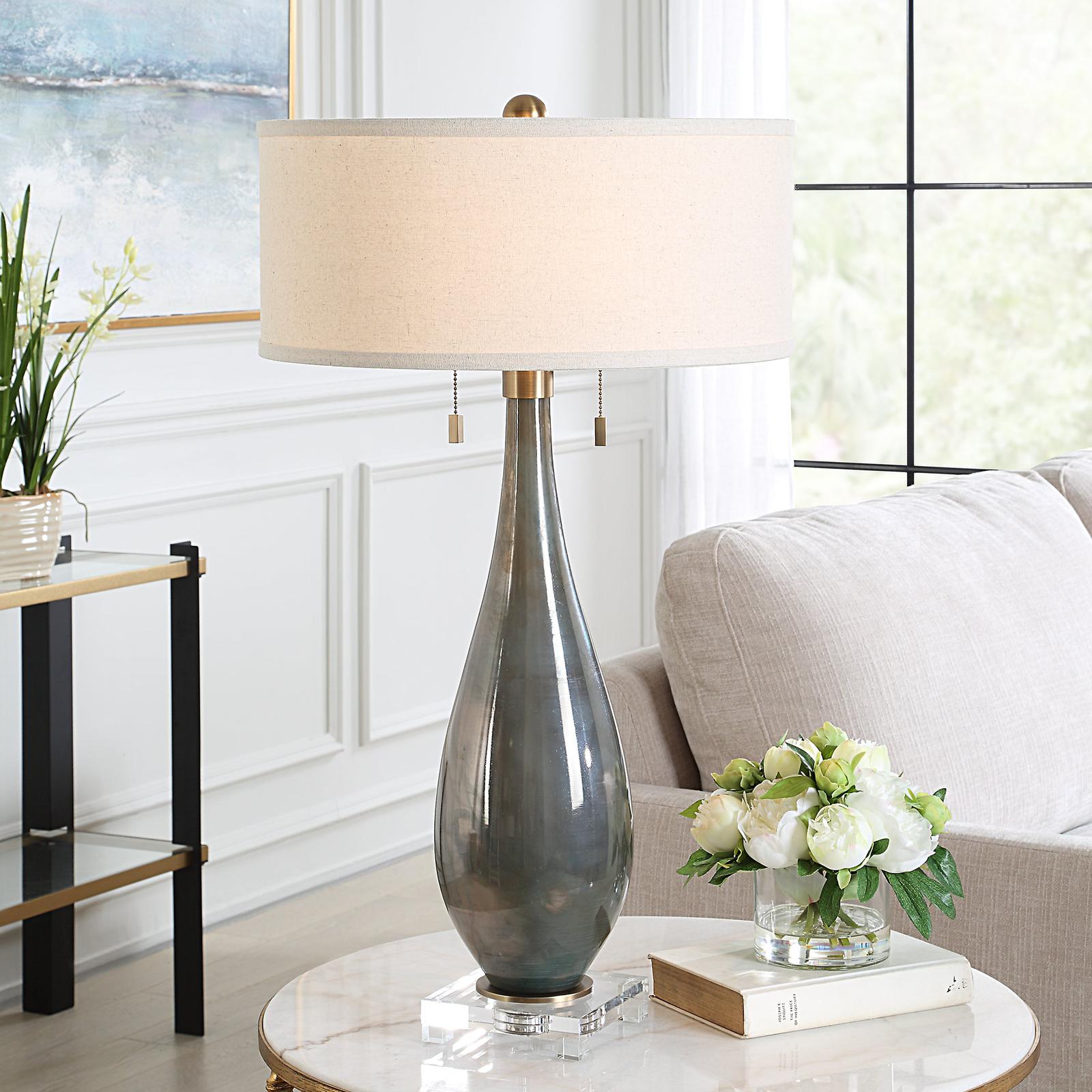 Uttermost Cardoni Smoke Table Lamp