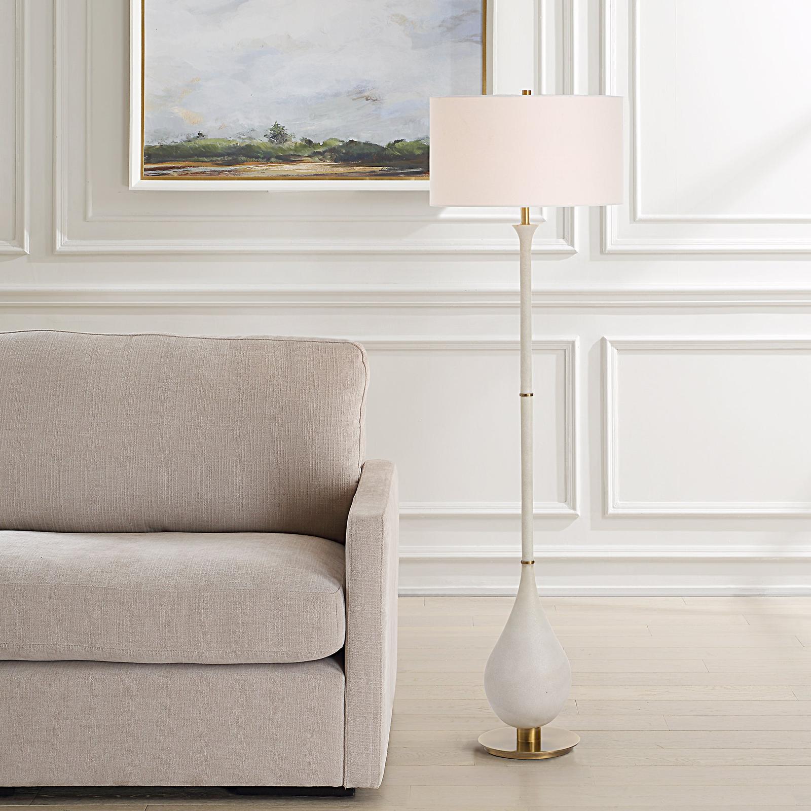 Uttermost Dewdrop Ivory Floor Lamp
