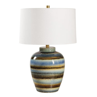 Uttermost Judarn Blue Brown Table Lamp