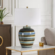 Uttermost Judarn Blue Brown Table Lamp