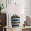 Uttermost Judarn Blue Brown Table Lamp